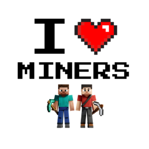 I Heart Miners Minecraft